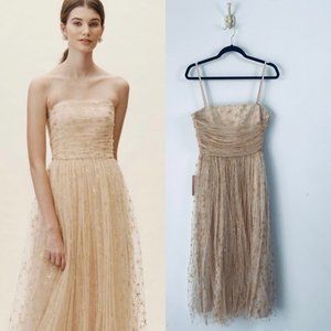 NWT BHLDN Joanna August Celebration Brenda Star Dress Size 6 Champagne